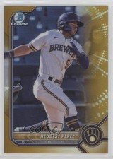 2022 Bowman Chrome Prospects Gold Refractor 9/50 Hedbert Perez #BCP-162 0c6