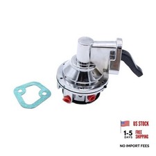 Chrome Mechanical Fuel Pump Compatible With Big Block Bb 396-454 V8 Engine