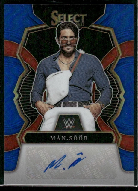 2023 Select WWE Man.Soor #SG-MSR Signatures Blue Prizm /49