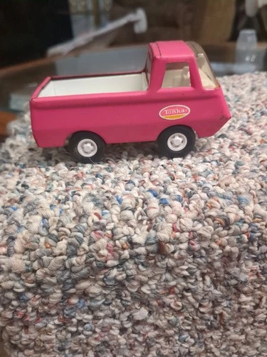 1970's Tonka Pickup Truck, Pressed Steel, Pink Vintage Rare Vehicle Toy