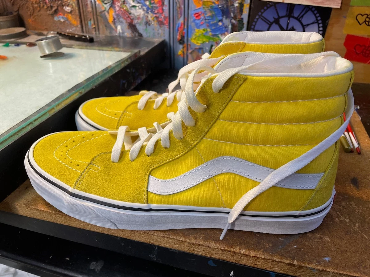 Vans Sk8- High Cyber Yellow for sale | eBay