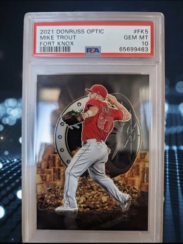 2021 DONRUSS OPTIC BASEBALL FORT KNOX MIKE TROUT #FK5 PSA 10