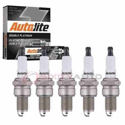 5 pc Autolite Double Platinum Spark Plugs for 1983-1986 Audi Quattro ym