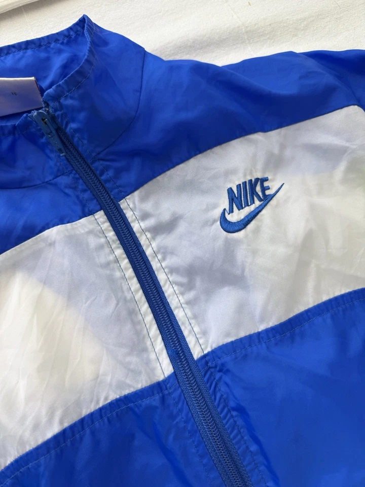 Chaqueta deportiva deportiva deportiva deportiva Nike para hombre azul amarillo blanco XL vintage ciclismo Foto 2 de 4