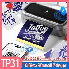 Phomemo Tattoo Printer Thermal Stencil Copier Drawing Machine with30xPaper