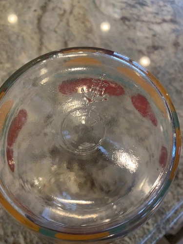 Vintage Anchor Hocking Orange Juice Carafe Pitcher 8" Tall No Lid