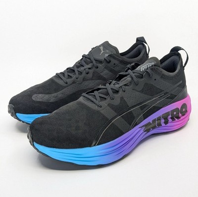 Puma ForeverRun Nitro Low Running Shoes Sunset Black Blue Mens 9.5 New 380007-01
