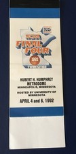 1992 Final Four Ticket Booklet With Semi Finals And Championship Game Stubs