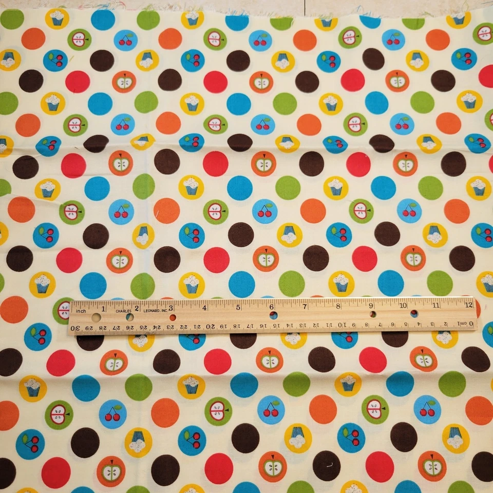 Cotton Fabric Bundle 14 Pcs Kids Prints Fat Quarters Scrap Lot 9x44–21x23" - Image 4 of 4