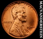 1944 Lincoln Wheat Cent- Red- Choice Gem Brilliant Unc- No Reserve #J9292