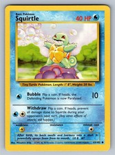 Squirtle 63/102 Common Base Set Unlimited Pokemon Lightly Played on eBay