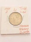 1924 D AU+ TOUGH COIN STANDING LIBERTY QUARTER RARE