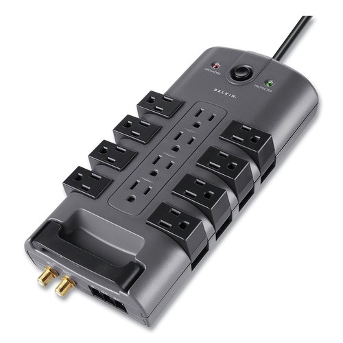 Belkin BP11223008 4320 J 12 Prises AC 8' Cordon Pivot Plug Parasurtenseur Neuf - Photo 3/6