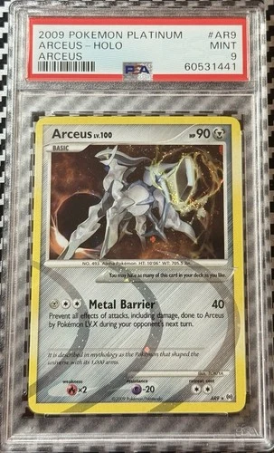 2009 Pokemon Platinum Arceus # AR9 Arceus Holo PSA 9 Card MINT! Trusted Seller!