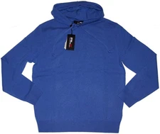 Ralph Lauren RLX Washable Cashmere Hooded Sweater Hoodie Blue Size M $328