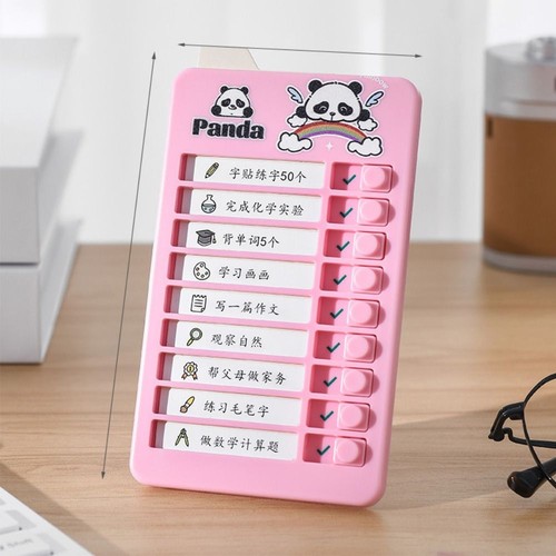 Panda Good Habit Punch Card Detachable Self-discipline Punch Card Children - Picture 10 of 21