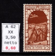 Royaume D'Italia Annexe De Fiume Courrier Aérienne C 75 Neuf Gomme Integra MNH