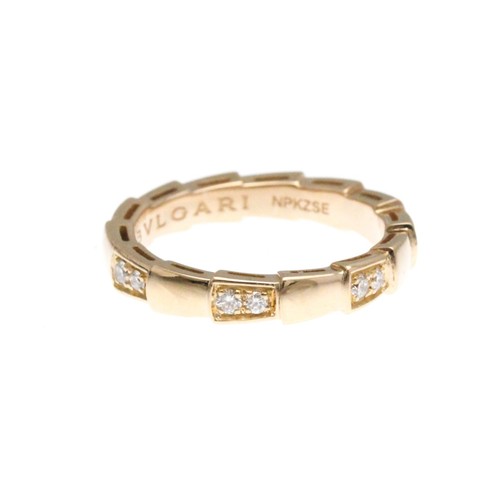Bvlgari Serpenti Viper Ring Pink Gold (18K) Fashion Diamond Band R... BF578838 - Picture 4 of 9
