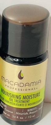 Macadamia OIL TREATMENT Nourishing Moisture Texture Repair Hair .34 oz/10ml