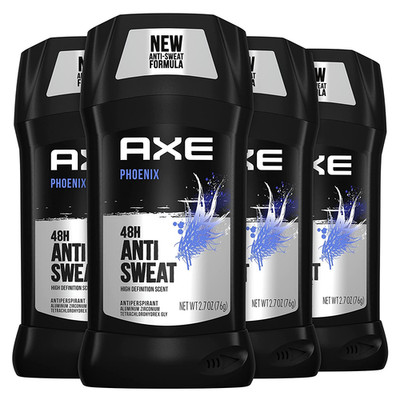 Antiperspirant Deodorant for Men Phoenix 4PK 48H Sweat & Odor Protection for Lon