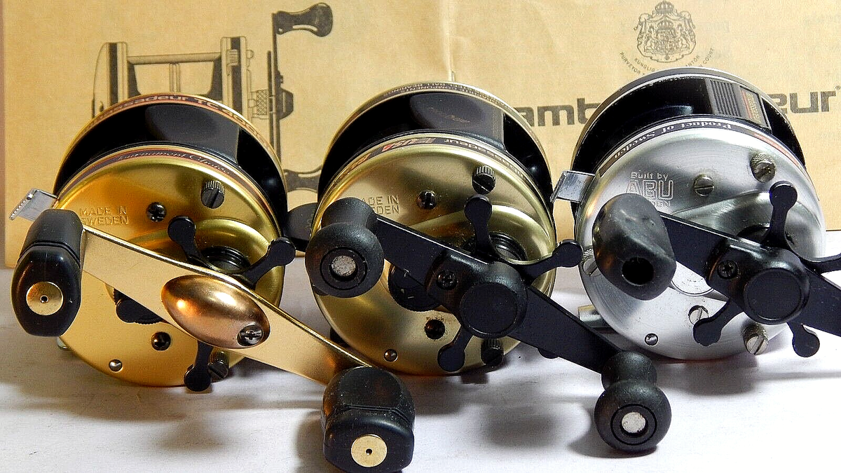 Vintage 80/90s' ABU Garcia Ambassadeur 4000 series reels in G/S/K