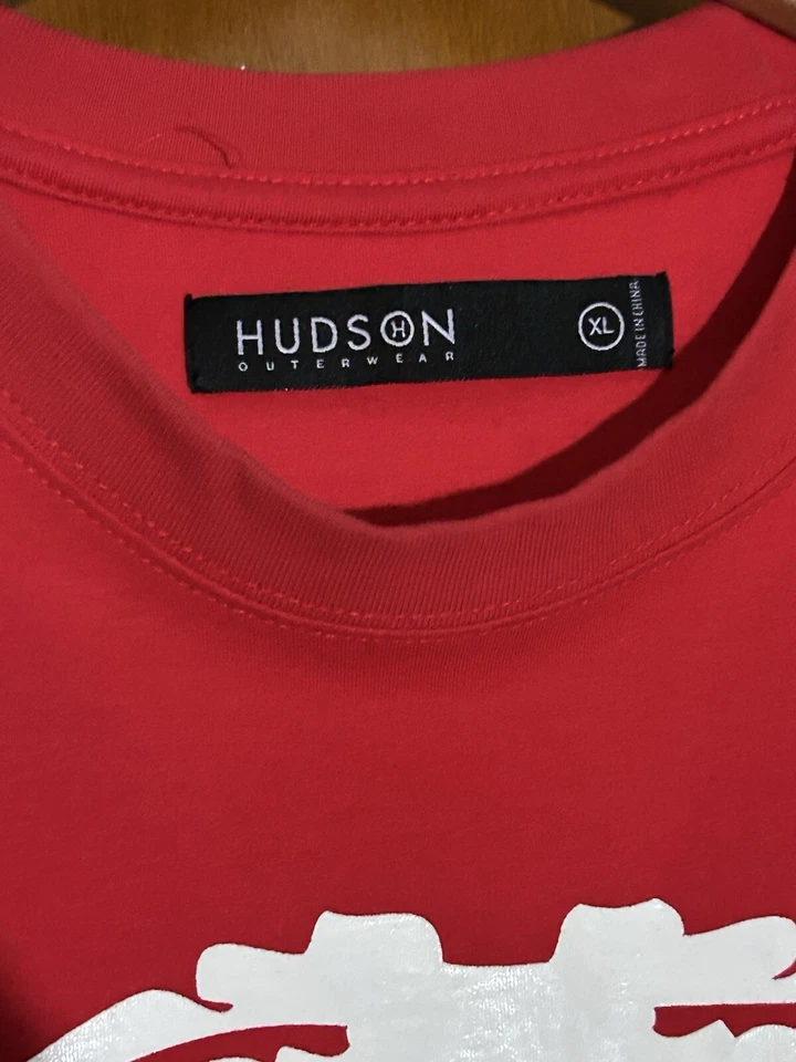 Camisa Hudson Outerwear Rib Cage roja para hombre talla XL Foto 4 de 4