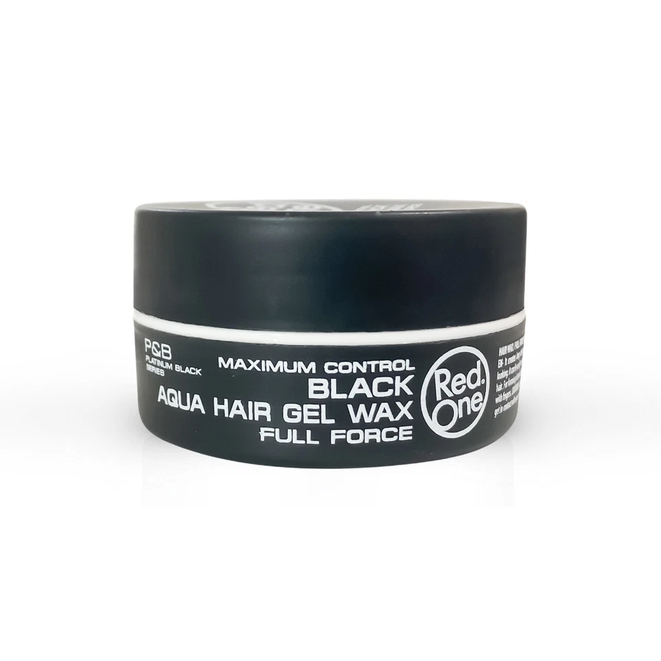 RedOne Aqua Hair Gel Wax Full Force Black, (6er Pack) 150ml - Bild 2 von 2