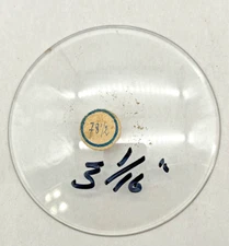 Convex Beveled (1/16") Clock Glass - 3 7/8" Inches  (CM53-131)