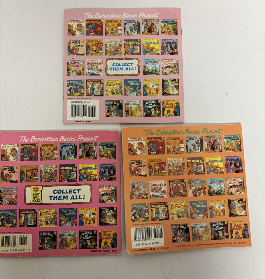 Berenstain Bears Paperback Books, Children’s, 19812012, Lot of 14 W