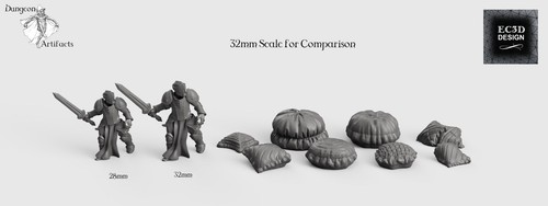 Set cuscini - 28 mm 32 mm Impero delle sabbie ardenti Wargaming Terrain D&D, DnD - Foto 5 di 5