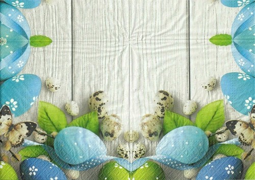 4 einzelne Papierservietten Decoupage Basteln Tisch Ostereier Gestell 41 - Bild 2 von 3