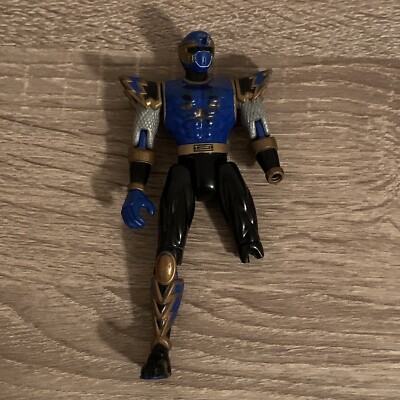 SHIPS SAME DAY Power Rangers Ninja Storm Tri Blue Thunder Hurricanger BROKEN