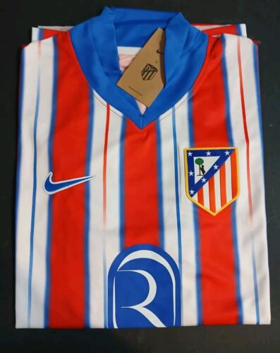 Atletico Madrid Home Jersey Red/White Colors Large Size For Adults