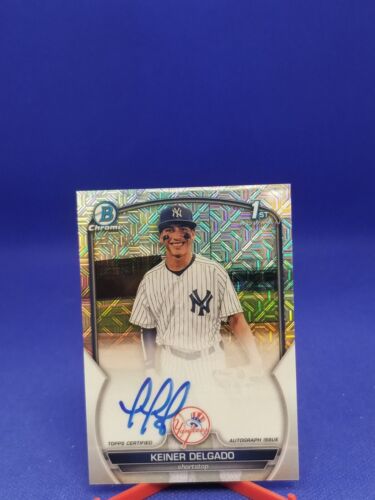 KEINER DELGADO 2023 Bowman Chrome Mojo Refractor 1ST AUTOGRAPH #CPA-KD 142/150