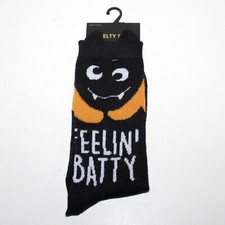 1 pair Socks Feeling Batty Halloween Bat Ears women vampire black fun Jo-Ann