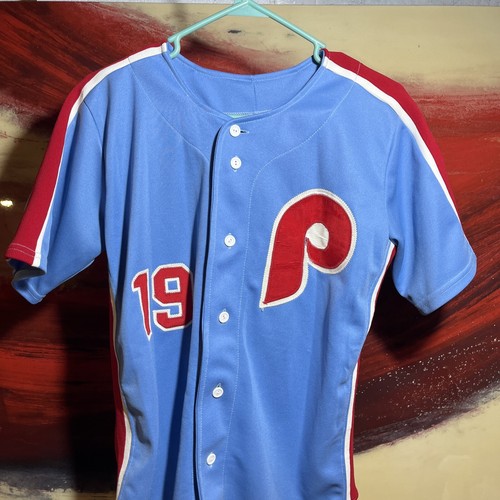 VTG Ravens Knit Philadelphia Phillies Greg Luzinski Stitched Jersey Mens Small - Picture 11 of 17