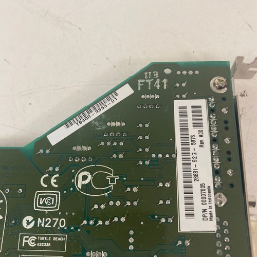 Turtle Beach Montego II TB400 PCI Sound Card Vortex DP/N 00007005 - Picture 8 of 11