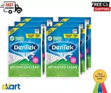 DenTek Triple Clean Advanced Clean Floss Picks, No Break & No Shred, 150 6 pack