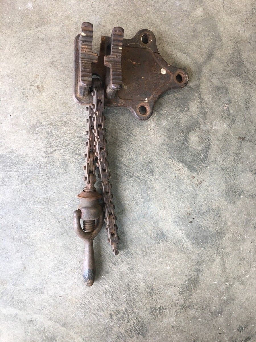 volcanic  2番 Vintage J. H. Williams Vulcan No. 2 Pipe Clamp Chain Vise 1