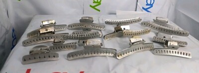 Vintage 16 HAIR CLIPS: TIP TOP PRODUCTS CO. METAL OMAHA NEBRASKA USA And GOODY