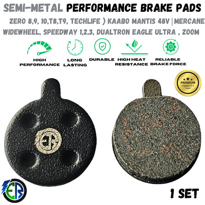 Bremsbeläge Halbmetall für ZERO 8 9 10 Dualtron Eagle Ultra Mercane Roller UK