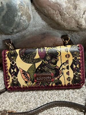 Sak Roots Black Backpack with owl ? Keychain Sakroots Backpack Floral Laptop Bag Owl Tassel Keychain Boho  main image 4