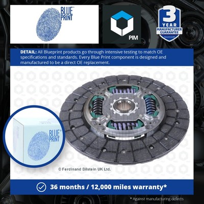 Clutch Centre Plate fits TOYOTA COROLLA 1.6 06 to 18 212mm Friction Blue Print