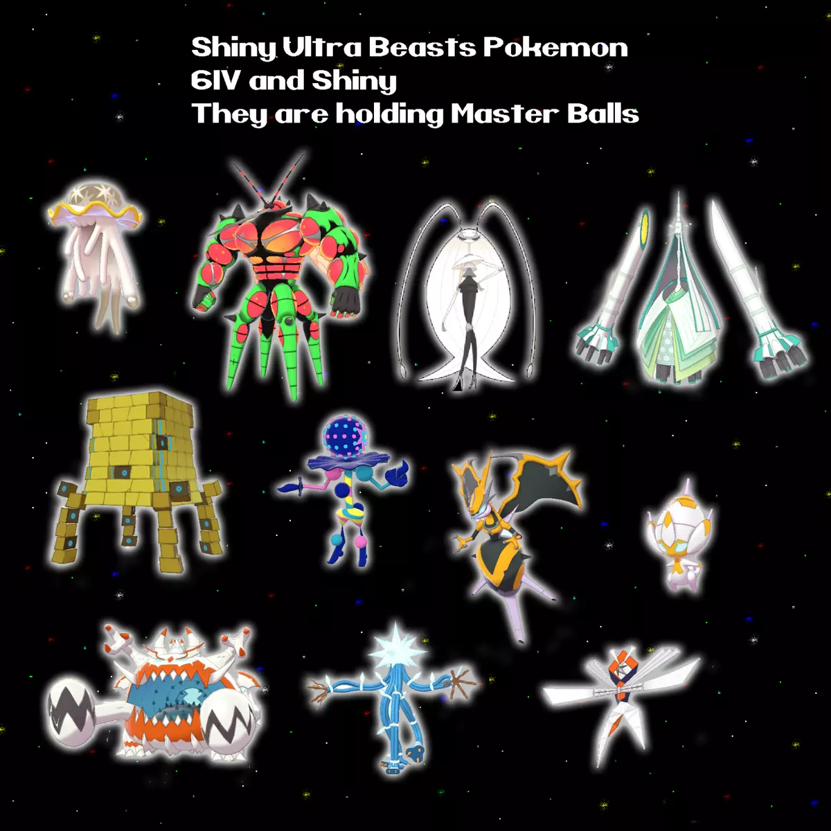 Shiny Ultra Beast Bundle | Pokemon Sword & Shield | Legit | Star Shiny |  6IVS