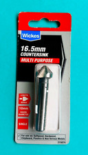 WICKES Ø 16.5x60 HSS 3 FLUTE COUNTERSINK WIDE VARIETY MATERIALS HIGH SPEED STEEL