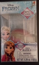 Disney Frozen Snow Flake Bath Bomb/Ring inside Frosted Berry Scent-FREE SHIPPING