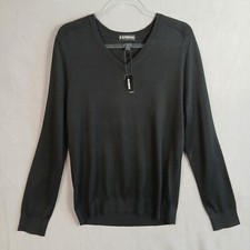 Express Men's Merino Wool Blend V-Neck Knit Pullover Sweater Size Large NWT