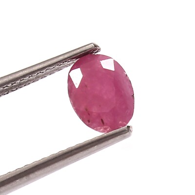 1.30 CT CERTIFIED 100% Natural Unheated Mozambique Ruby Oval Loose Gemstone Cut