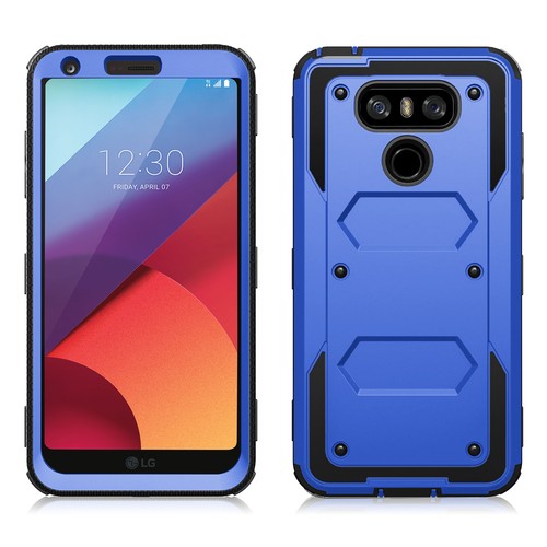 Hybrid Kickstand Belt Clip Case Cover And Screen Protector for LG G6 G7 G8 ThinQ - Picture 9 of 25