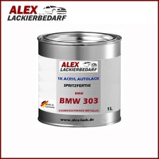 Autolack für BMW 303 Cosmos schwarz Metallic 1 Liter Spritzfertig Basislack